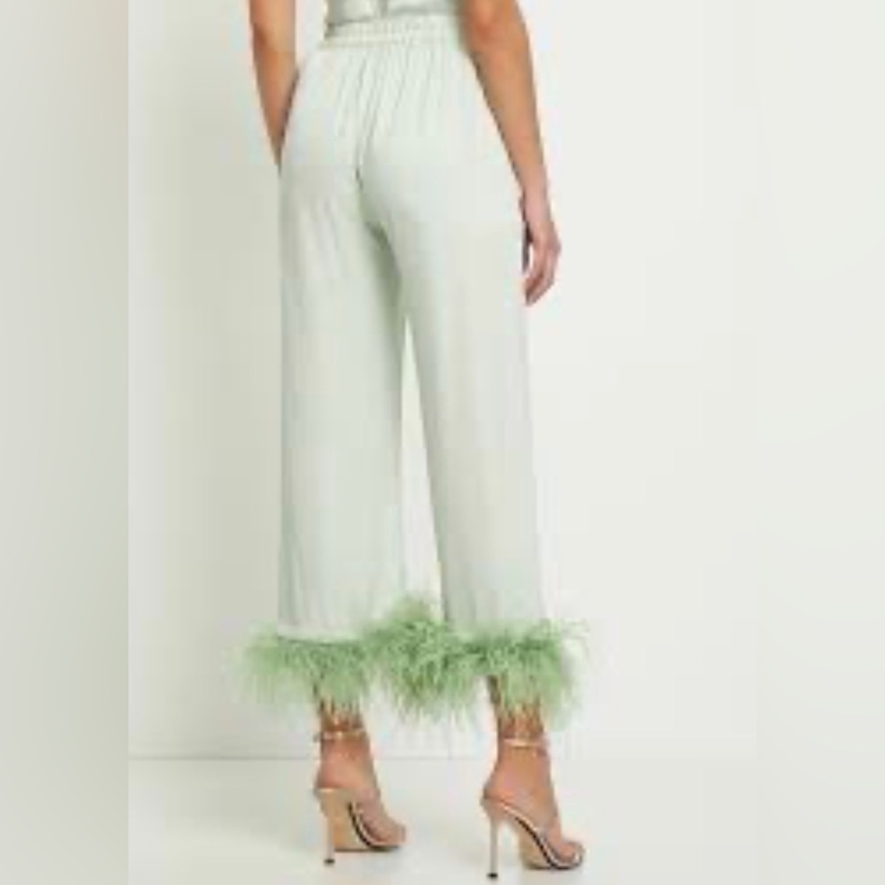 Party Pajama Pants with Detachable Feathers in Mint
SLEEPER size small - Picture 10 of 10